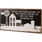 Bless The Food Before Us Box Sign