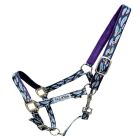 Purple Feather Print Halter