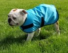 Sherpa Fleece Lined Dog Blanket - Small Dog Sizes - Turquoise   