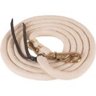 White Pima Cotton Lead Rope-Bull Snap