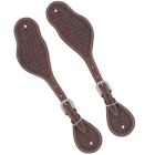 Basket Tooled Spur Straps
