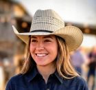 Hidalgo Black & Natural Straw Hat - Oakley