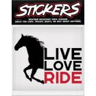 Can-Pro Live Love Ride Bumper Sticker 