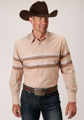 ROPER Men's Border Stripe Snap Shirt