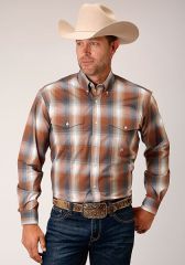 ROPER Men's L/S Amarillo Shirt - Copper Ombre
