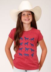 ROPER Girls T-Shirt - Red