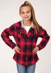 ROPER Kids Flannel Lined Shirt Jacket - Assorted