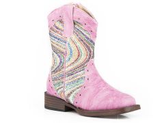 ROPER Toddler Pink Swirl Boots