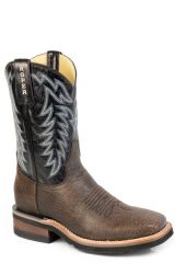 ROPER Rawhide Wide Sqr Toe Geo Sole - Brown