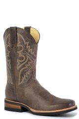 ROPER Men's Burnish Brown Med Sqr Toe Geo Sole