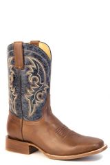 ROPER Men's Sqr Toe - Burnish Brown/Navy