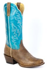 Roper Women's Waxy Turquoise Leather Cutter Toe Boot