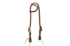 Weaver Cowboy Sliding Ear Headstall with Scalloped Hardware