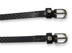 Valencia Print Leather with Crystal Stud Spur Straps