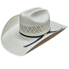 American Hat Two Tone Vented Straw - Tan/Ivory 