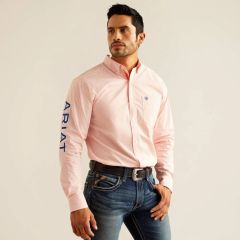 Men's Ariat Pro Series Team Fitted Shirt - OR Stripe