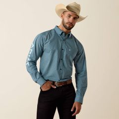 Ariat Team Jansen Fitted Shirt - Nv/Blu