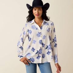 ARIAT Women's Homestyle Shirt - Roses Are Blue
