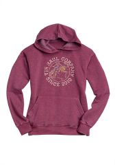Tin Haul Lds Bronc Hoodie - Red Heather