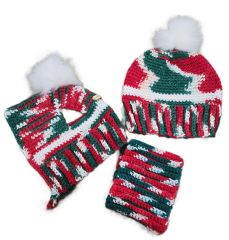 Tilly's Treasures 3Pc Crochet Set - Candy Cane