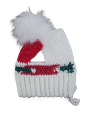 Tilly's Treasures Mini Crochet Bonnet - Red/Green/White
