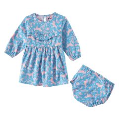 Wrangler® Baby Girl Dress - Blu/Pk