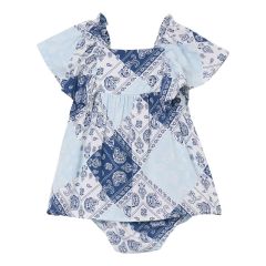 Wrangler® Baby Girl Dress - Blue Bandana