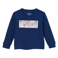 Wrangler® Baby Girl Logo Sweatshirt - Navy