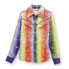  Wrangler® X Lainey Wilson Rainbow Bandana Shirt - Rodeo Ben 