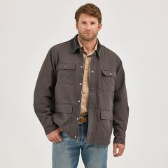 Wrangler® Lined Barn Coat - Zipper - Raven 