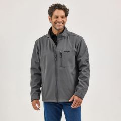 Wrangler® Logo Softshell Trail Jacket - Dark Shadow Gray