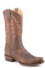 Stetson Men's Cutter Toe Oily Brown Goat Leather