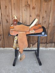 Used 15" Billy Cook Barrel Saddle BC1524