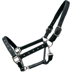 Clear Crystal Leather Halter - Pony or Cob