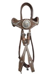 Alamo Browband Headstall With Money Sign Conchos