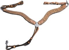 Alamo Breastcollar With Stamped Leather