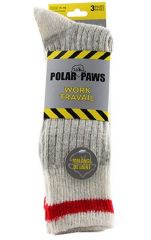 Polar Paws Men's Wool Work Socks 3PK
