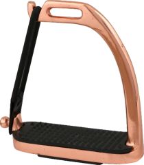 Rose Gold Safety Stirrups - Electroplated Stainless 