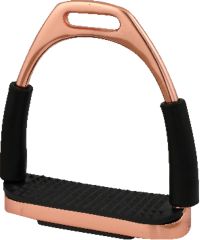 Rose Gold Horse Tech Jointed Flexi Stirrup Irons