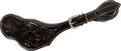 Hand Tooled Floral Stamped Spur Straps-Available in Mens and Ladies