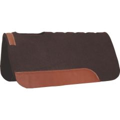 Chocolate Cut Out Felt Pad with Wear Leathers - 1"