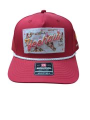Ariat Ladies Cap Snap Back Yee Haw Patch Red