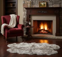 4 Piece Chocolate Tipped Sheepskin