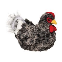 Pepper The Black Multi Hen Plush Toy