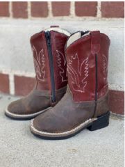 OLD WEST Infant BSI1889 Brn/Burg - Disc