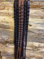 L & W Leather Laced Reins - Assorted