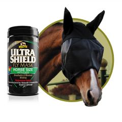 Absorbine Extenda Shield EX Fly Mask - Horse with Ears 