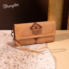 Wrangler Aztec Embroidered Wallet/Wristlet