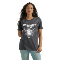 Wrangler Womens Aztec Diamond Skull T-shirt