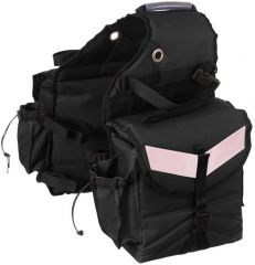 Black Deluxe Poly Saddle Bag